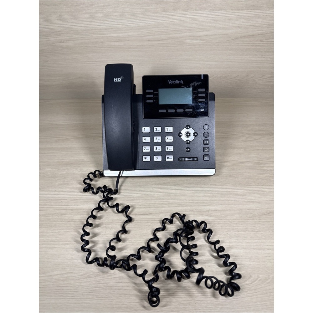 YEALINK SIP-T41S IP Phone Black No USB Power Cord‎ CLEAN! Excellent